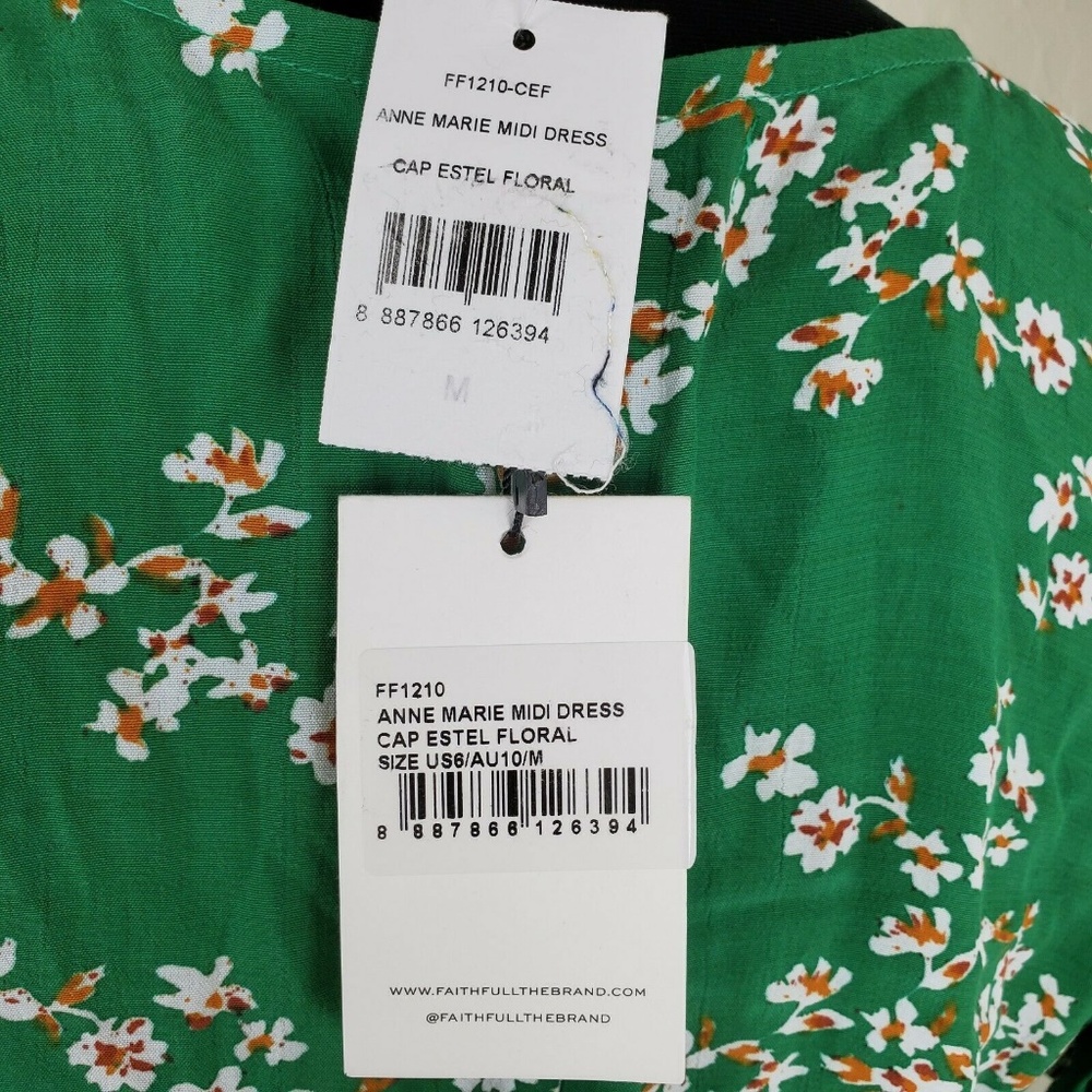 Faithfull The Brand Anne Marie Floral Midi Dress - Picture 8 of 8